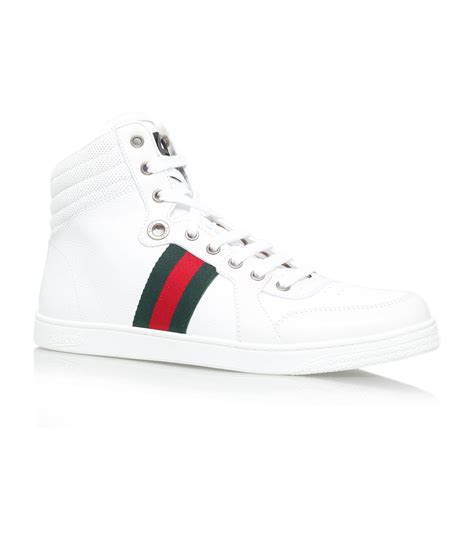 gucci high tops white|gucci high top sneakers men's.